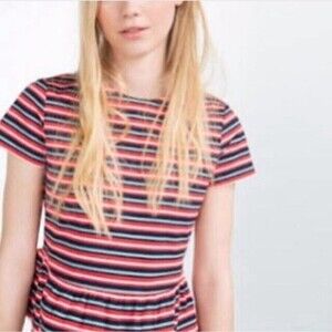 Zara Trafaluc Collection Women’s Size XS Striped Peplum Top